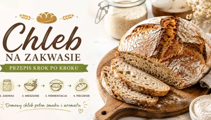 Chleb na zakwasie: przepis krok po kroku. Domowy chleb pełen smaku i aromatu.