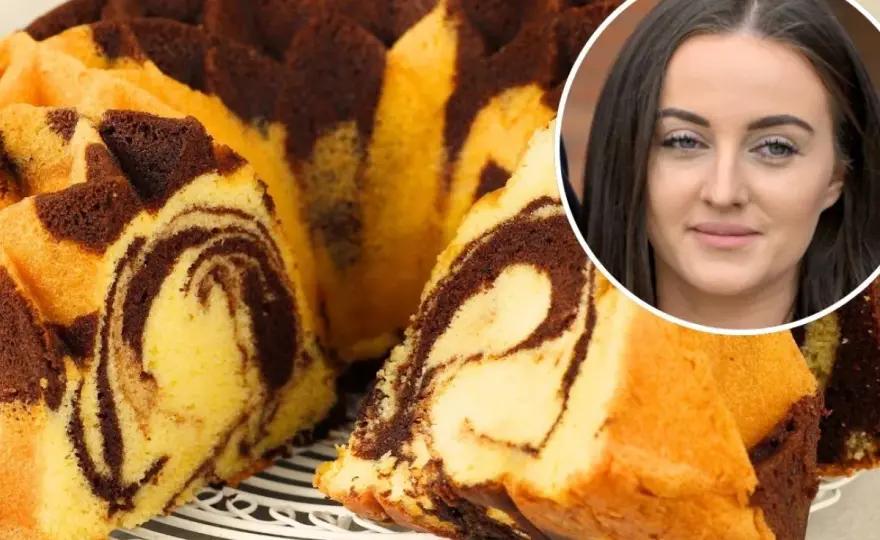 Babka marmurkowa na szklanki - prosty przepis z wyraźnym wzorem