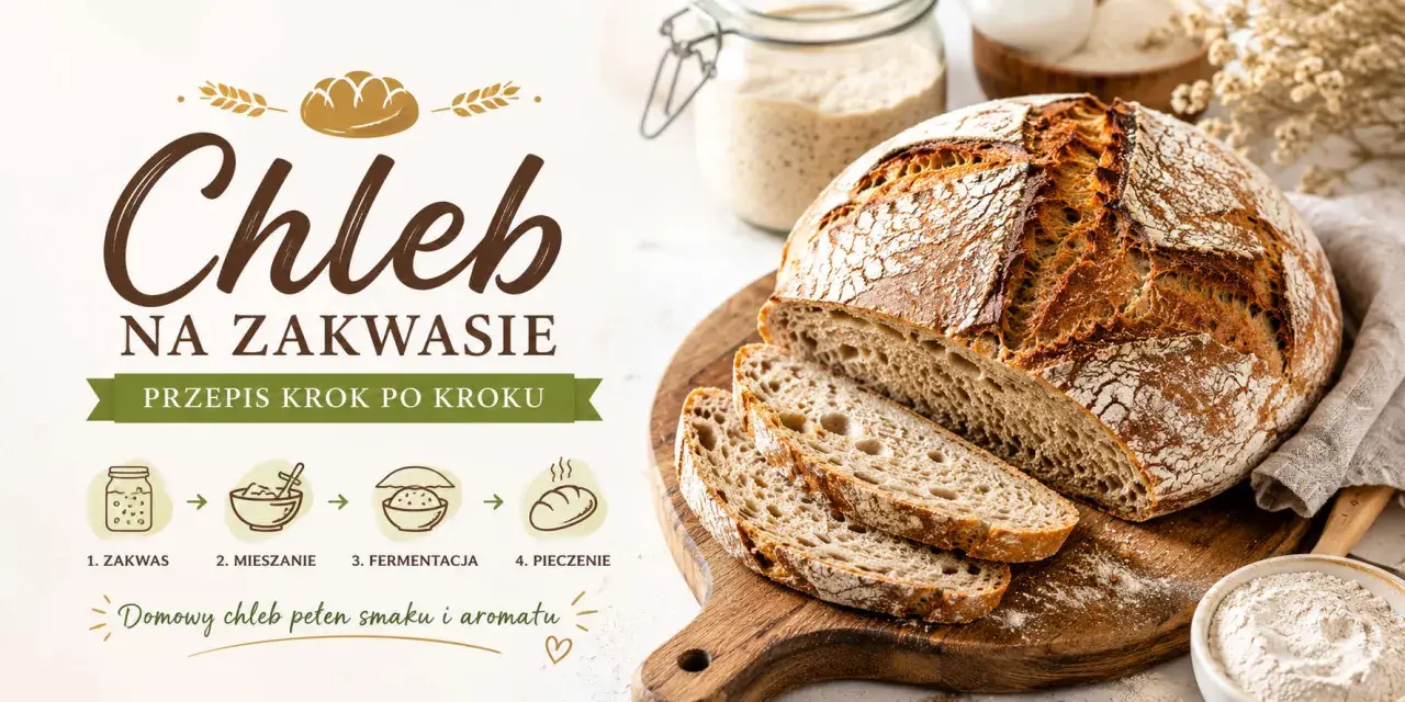 Chleb na zakwasie: przepis krok po kroku. Domowy chleb pełen smaku i aromatu.